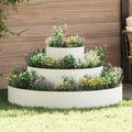 Vaso da giardino Bianco 120 x 120 x 20 cm