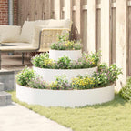 Vaso da giardino Bianco 120 x 120 x 20 cm