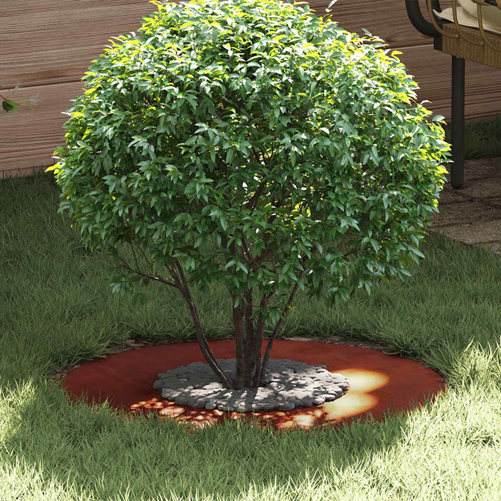 adatto per Anello d'Albero Piatto Marrone Ø30 / 60 cm