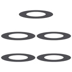 adatto per Anelli d'Albero Piatto 5 pcs Nero Ø40 / 70 cm Acciaio