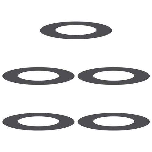 adatto per Anelli d'Albero Piatto 5 pcs Nero Ø40 / 70 cm Acciaio