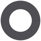 adatto per Anelli d'Albero Piatto 5 pcs Nero Ø40 / 70 cm Acciaio