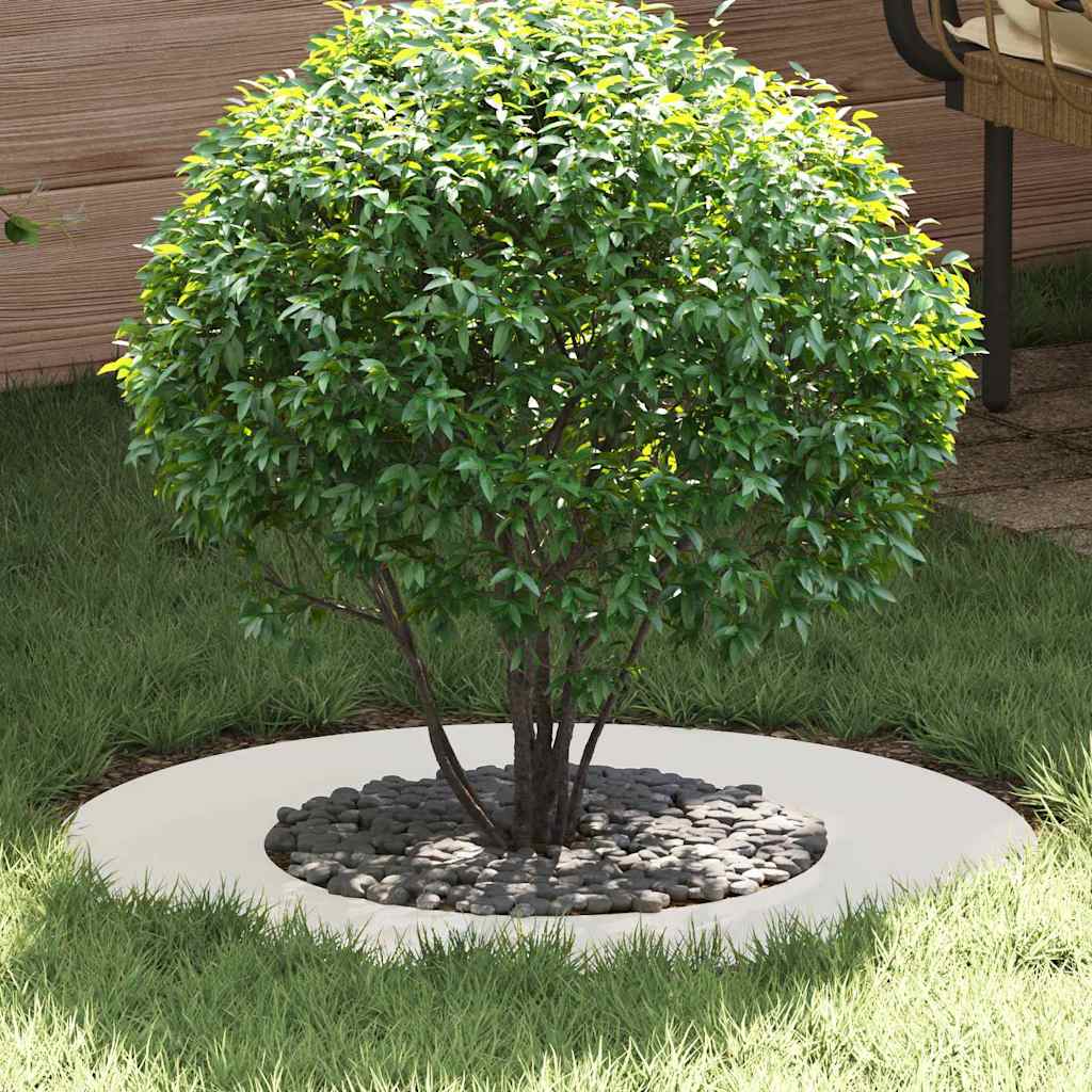 adatto per Anello d'Albero Piatto Bianco Ø40 / 70 cm Acciaio