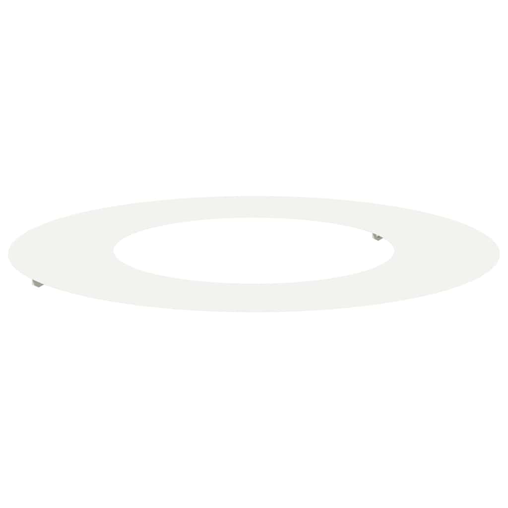 adatto per Anello d'Albero Piatto Bianco Ø40 / 70 cm Acciaio