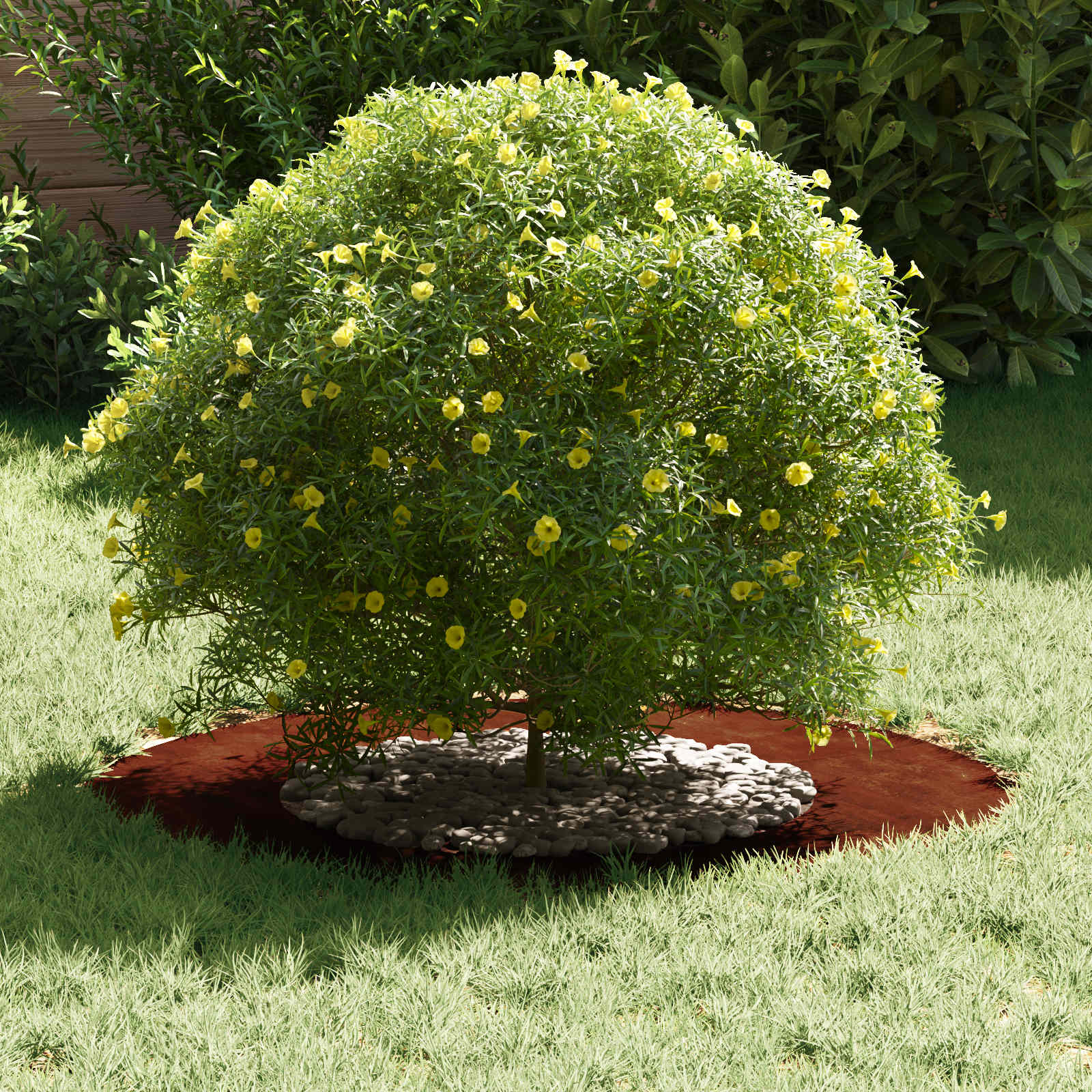 adatto per Anello d'Albero Piatto Marrone Ø40 / 70 cm