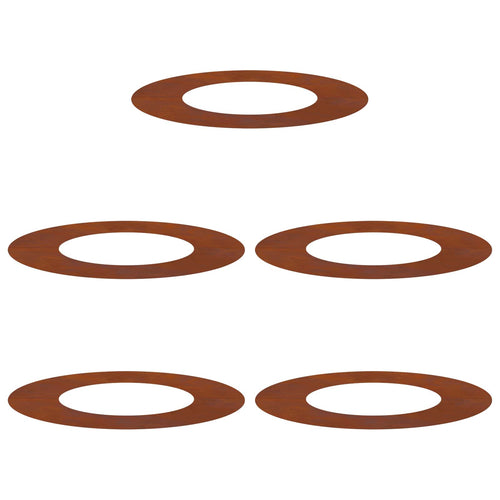 adatto per Anelli d'Albero Piatto 5 pcs Marrone Ø40 / 70 cm
