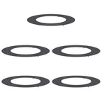 adatto per Anelli d'Albero Piatto 5 pcs Nero Ø50 / 80 cm Acciaio