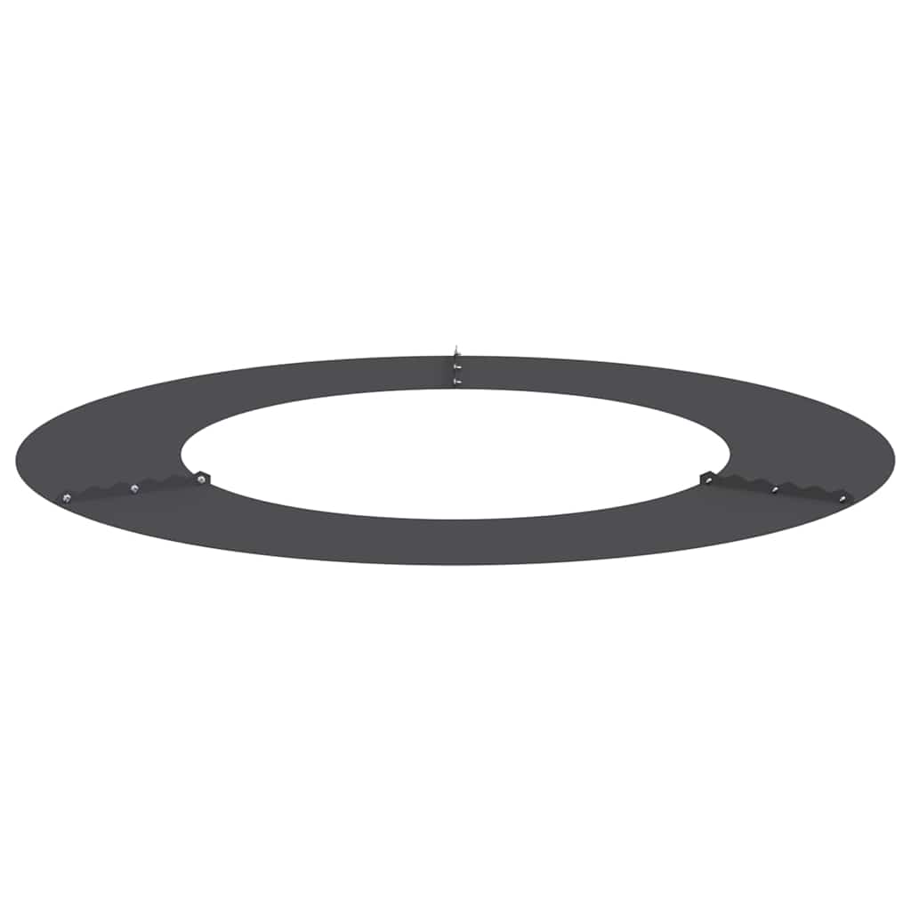 adatto per Anelli d'Albero Piatto 5 pcs Nero Ø50 / 80 cm Acciaio