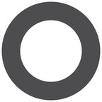 adatto per Anelli d'Albero Piatto 5 pcs Nero Ø50 / 80 cm Acciaio