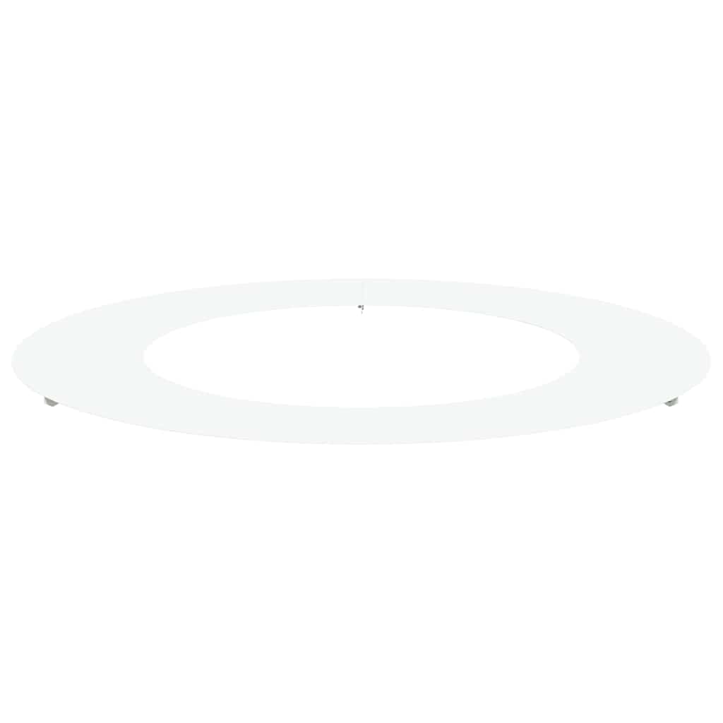 adatto per Anello d'Albero Piatto Bianco Ø50 / 80 cm Acciaio
