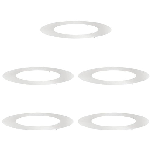 adatto per Anelli d'Albero Piatto 5 pcs Argento Ø50 / 80 cm