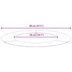 adatto per Anello d'Albero Piatto Marrone Ø50 / 80 cm