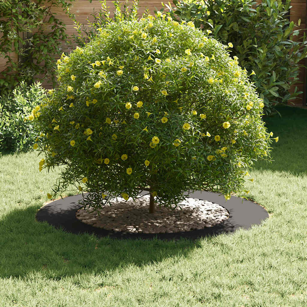 adatto per Anelli d'Albero Piatto 5 pcs Nero Ø60 / 90 cm Acciaio