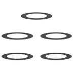 adatto per Anelli d'Albero Piatto 5 pcs Nero Ø60 / 90 cm Acciaio