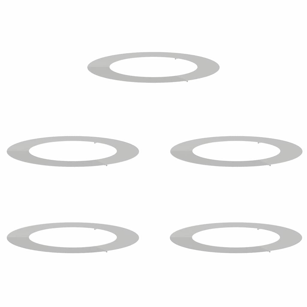 adatto per Anelli d'Albero Piatto 5 pcs Argento Ø60 / 90 cm