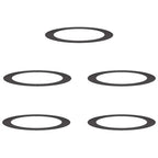 adatto per Anelli d'Albero Piatto 5 pcs Nero Ø90 / 120 cm Acciaio