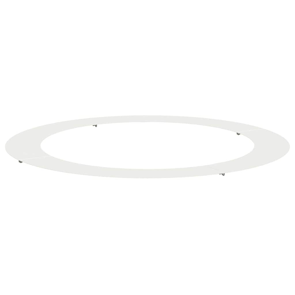 adatto per Anello d'Albero Piatto Bianco Ø90 / 120 cm Acciaio