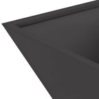 Vaso da giardino Nero 35 x 35 x 15 cm Acciaio laminato a freddo