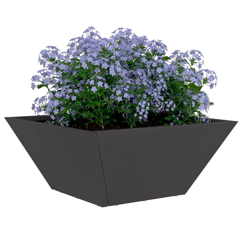 Vaso da giardino 5 pcs Nero 35 x 35 x 15 cm