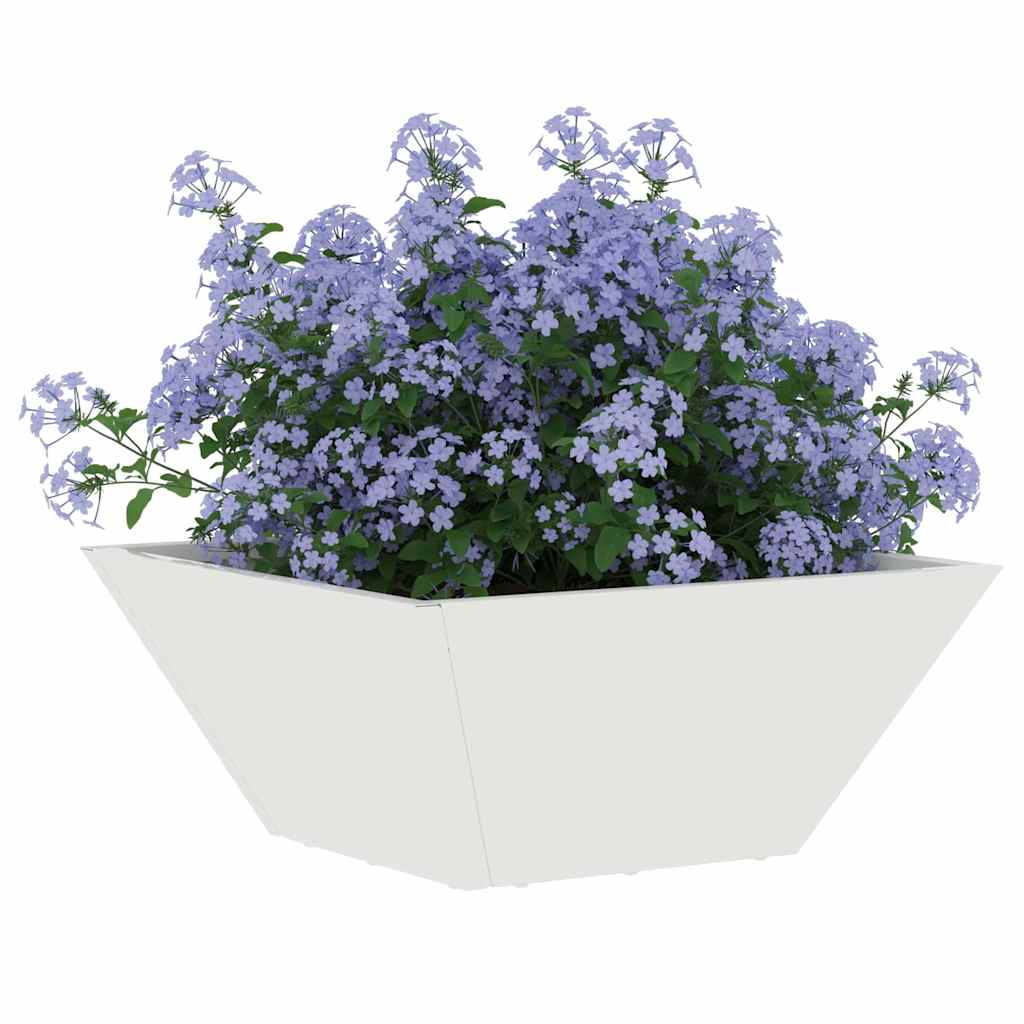 Vaso da giardino Bianco 35 x 35 x 15 cm