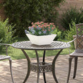 Vaso da giardino 5 pcs Bianco 35 x 35 x 15 cm