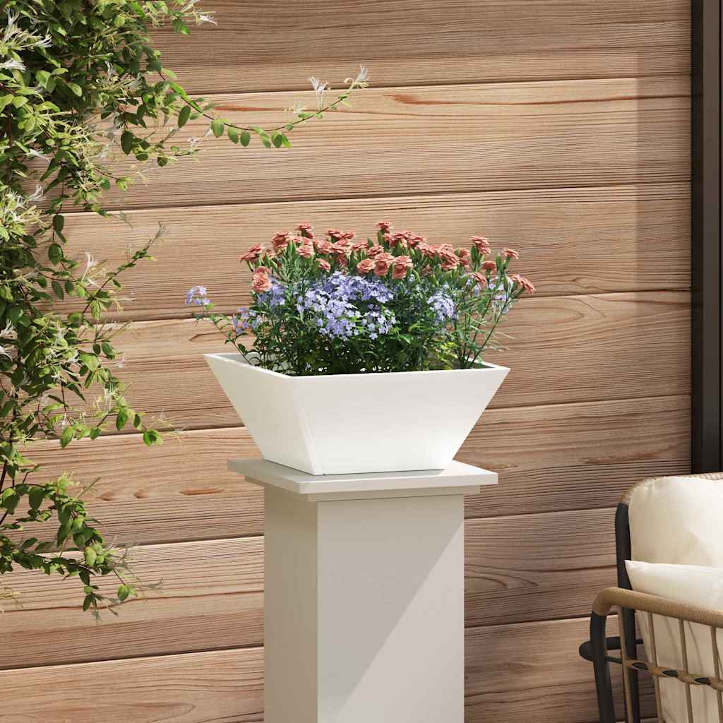 Vaso da giardino 5 pcs Bianco 35 x 35 x 15 cm
