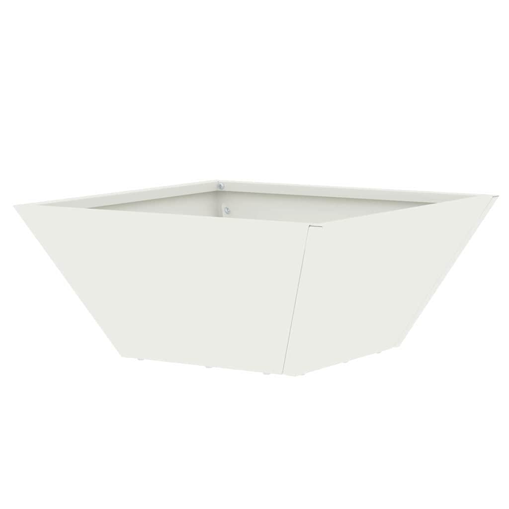 Vaso da giardino 5 pcs Bianco 35 x 35 x 15 cm