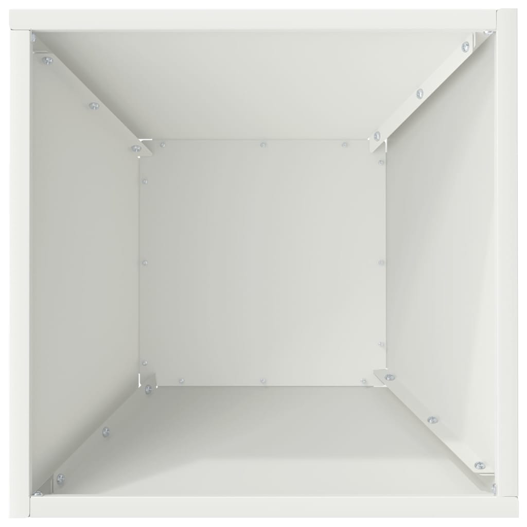 Vaso da giardino 5 pcs Bianco 35 x 35 x 15 cm