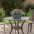 Vaso da giardino Antracite 35 x 35 x 15 cm