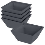Vaso da giardino 5 pcs Antracite 35 x 35 x 15 cm