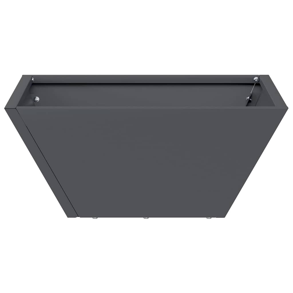 Vaso da giardino 5 pcs Antracite 35 x 35 x 15 cm