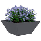 Vaso da giardino 5 pcs Antracite 35 x 35 x 15 cm