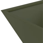 Vaso da giardino 5 pcs Verde oliva 35 x 35 x 15 cm