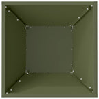 Vaso da giardino 5 pcs Verde oliva 35 x 35 x 15 cm