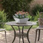 Vaso da giardino 5 pcs Argento 35 x 35 x 15 cm