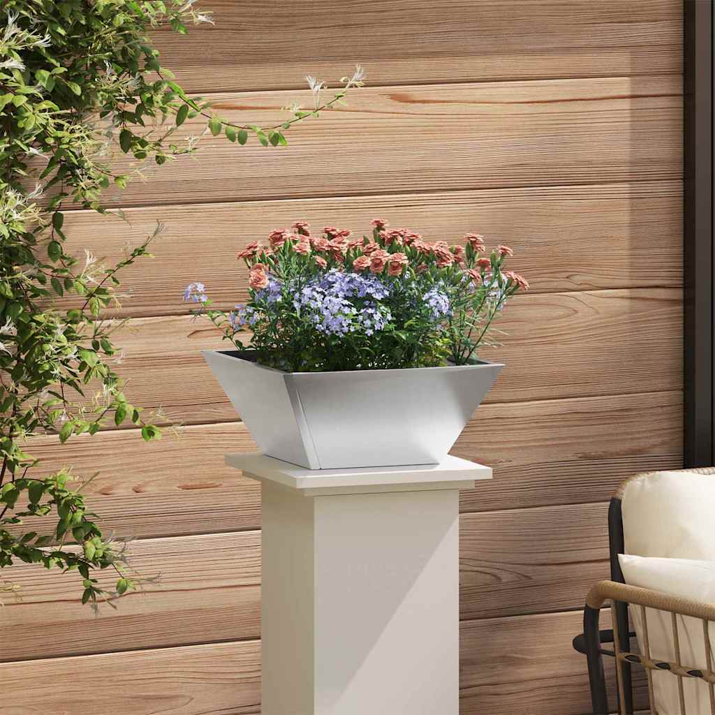 Vaso da giardino 5 pcs Argento 35 x 35 x 15 cm