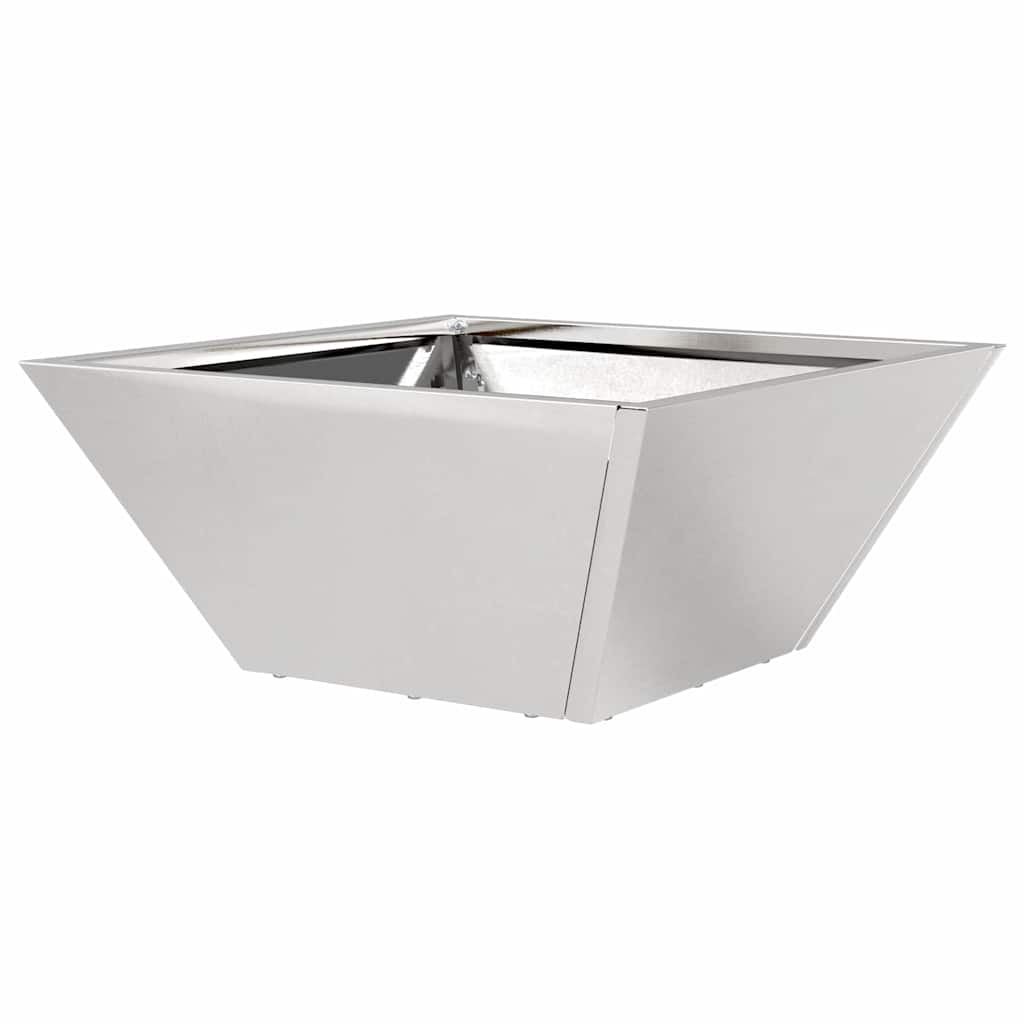 Vaso da giardino 5 pcs Argento 35 x 35 x 15 cm
