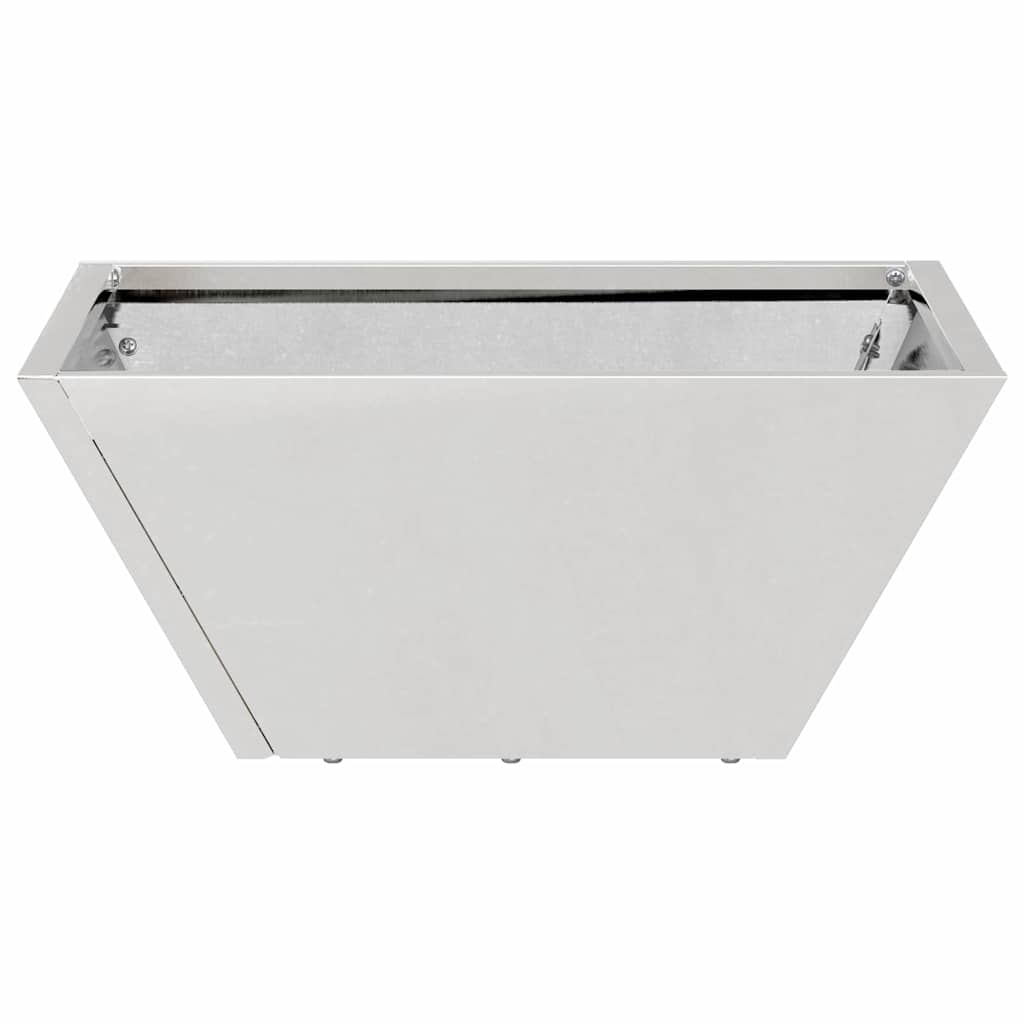 Vaso da giardino 5 pcs Argento 35 x 35 x 15 cm
