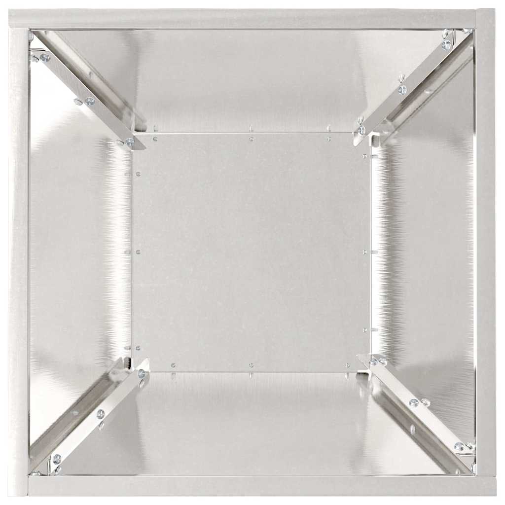 Vaso da giardino 5 pcs Argento 35 x 35 x 15 cm
