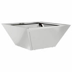 Vaso da giardino 5 pcs Argento 35 x 35 x 15 cm Acciaio zincato