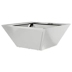 Vaso da giardino 5 pcs Argento 35 x 35 x 15 cm Acciaio zincato