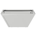 Vaso da giardino 5 pcs Argento 35 x 35 x 15 cm Acciaio zincato