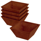 Vaso da giardino 5 pcs Ruggine 35 x 35 x 15 cm