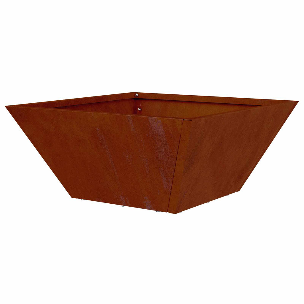 Vaso da giardino 5 pcs Ruggine 35 x 35 x 15 cm