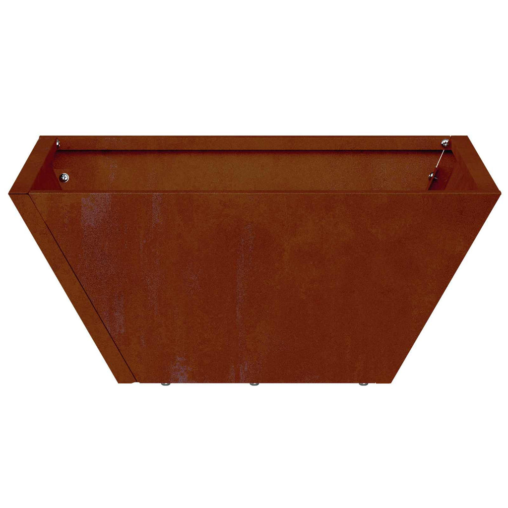 Vaso da giardino 5 pcs Ruggine 35 x 35 x 15 cm
