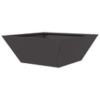 Vaso da giardino 5 pcs Nero 40 x 40 x 15 cm