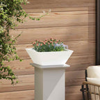 Vaso da giardino Bianco 40 x 40 x 15 cm