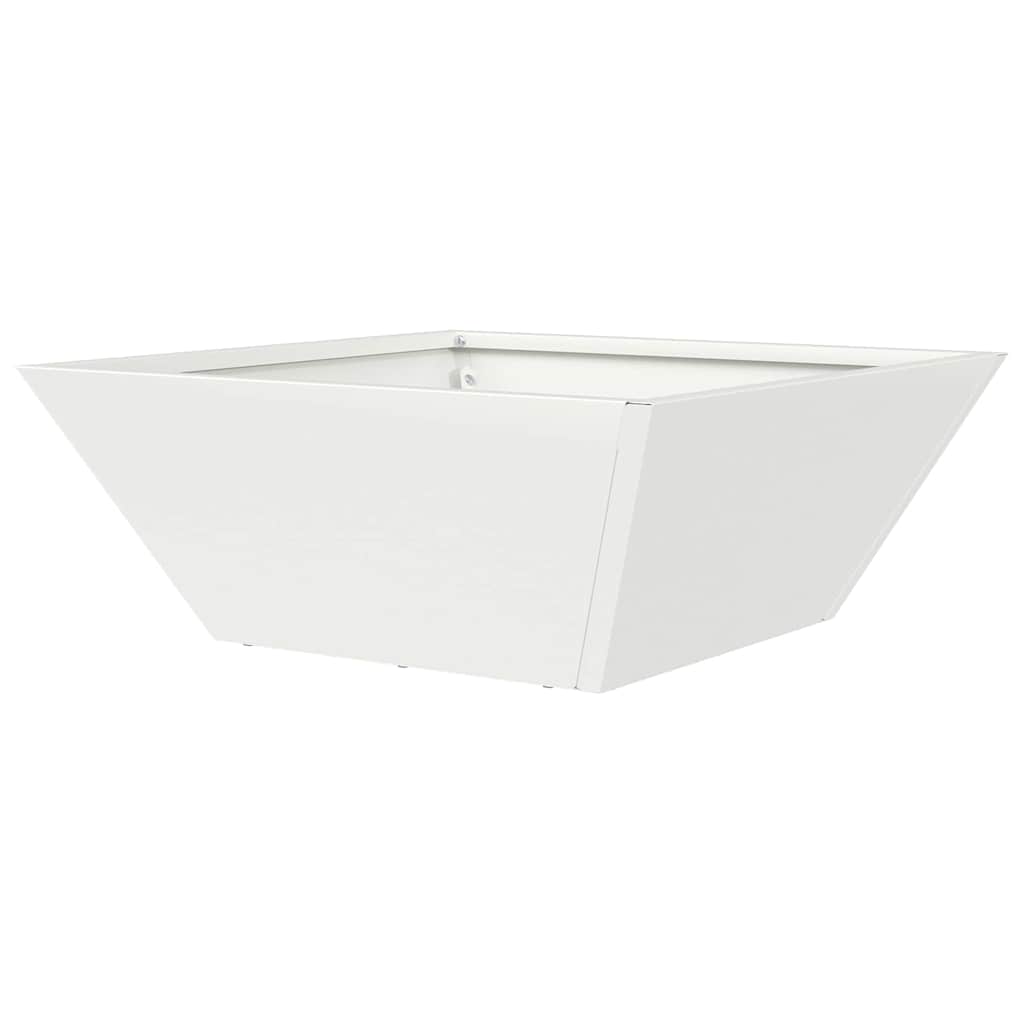 Vaso da giardino 5 pcs Bianco 40 x 40 x 15 cm