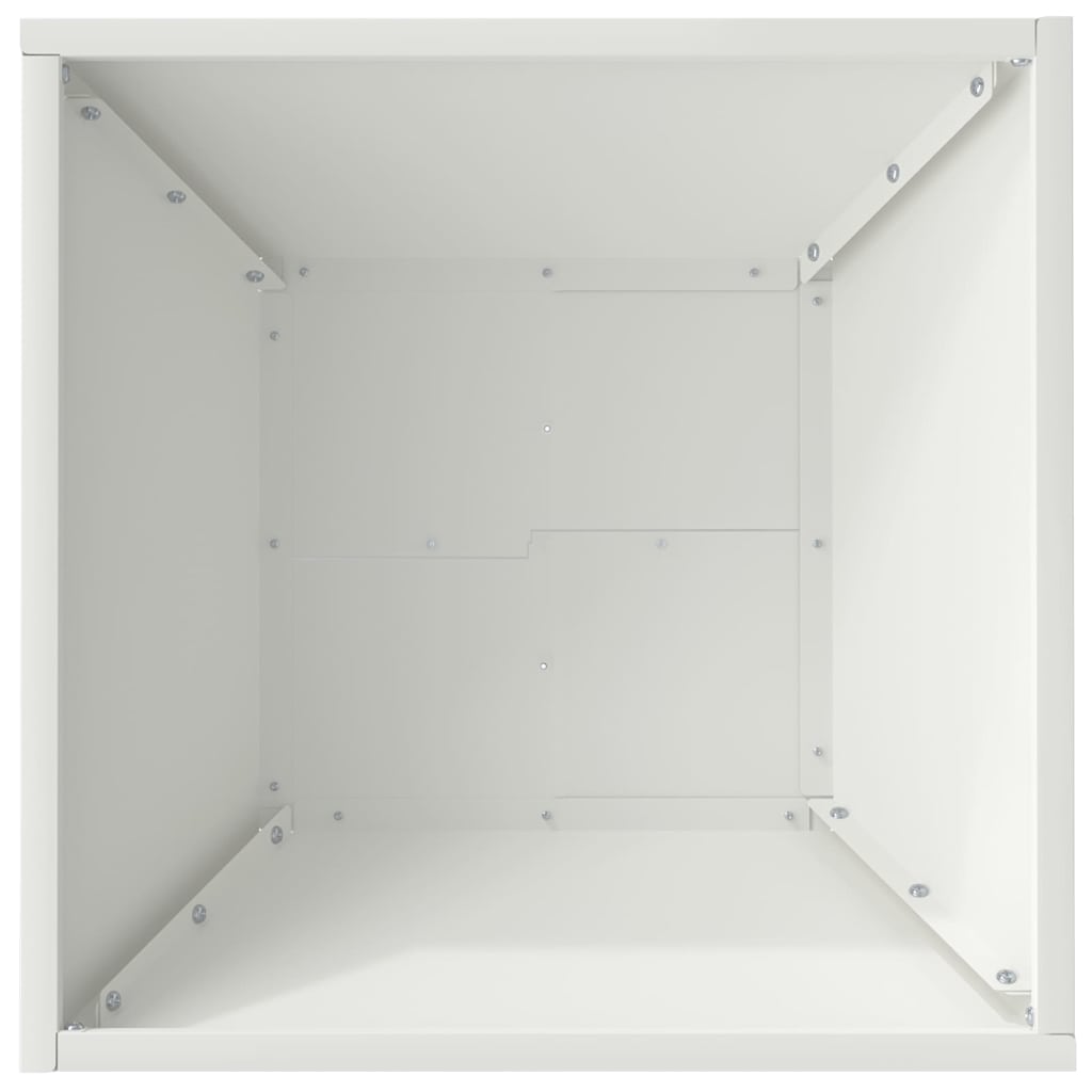Vaso da giardino 5 pcs Bianco 40 x 40 x 15 cm