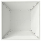 Vaso da giardino 5 pcs Bianco 40 x 40 x 15 cm